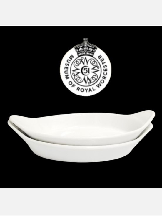 Royal Worcester Other - Royal Worcester Gourmet Oven China Oval Au Gratin Dishes Sz 8 Shape 42